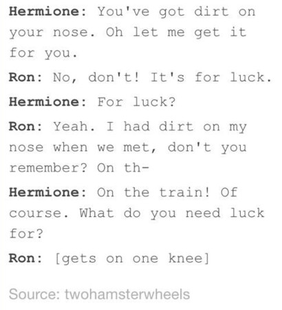hp, dirt on you nose and ron