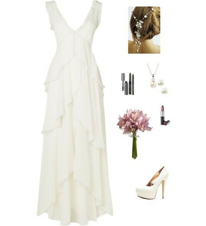 bridesmaid, white and Polyvore