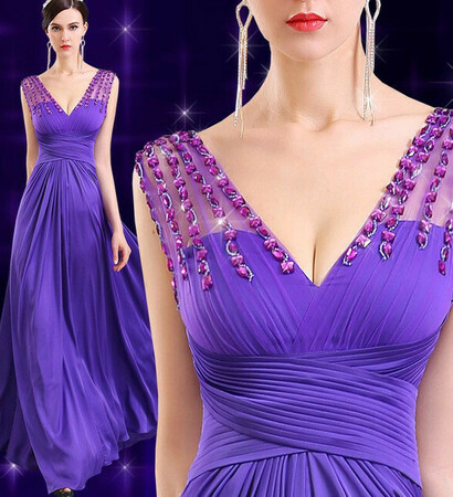 fashion, dress and purple