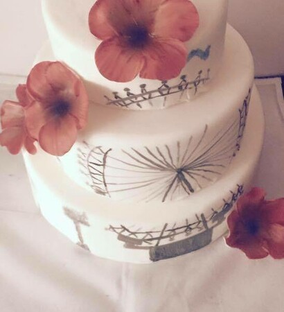 london, wedding cake and love