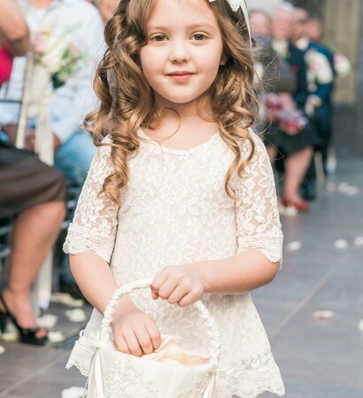 lace dress, cute and blonde