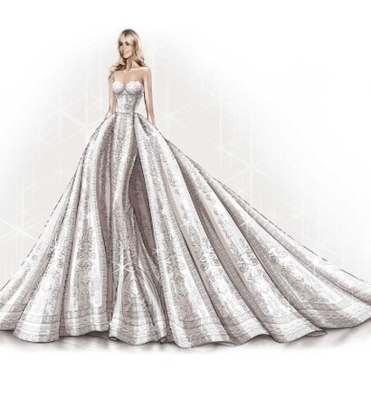 drawing, fashion and Zuhair Murad