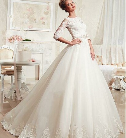 modern wedding dress, fashion wedding dress and romantic wedding dress