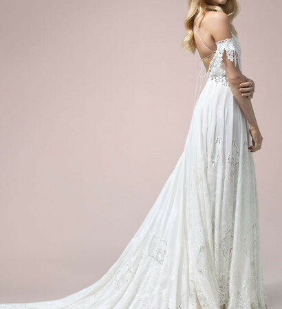 lace, bride and wedding dress