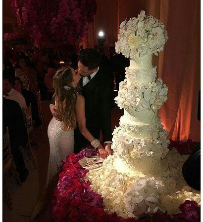 sofia vergara, wedding dress and luxus