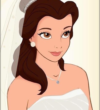 disney, wedding dress and love