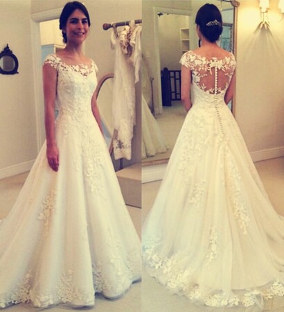 a-line wedding dresses, elegant wedding dresses and lace wedding dresses