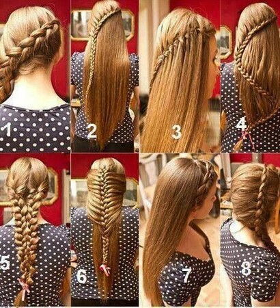 hairstyle, braided hairstyle and bun
