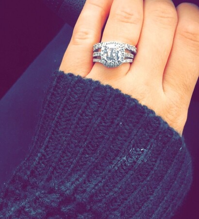 diamond, ring and winter
