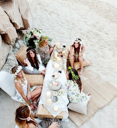 bridal, boho and bride