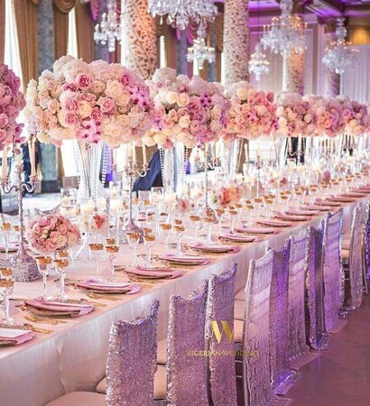 centrepiece, pink flowers and wedding decor