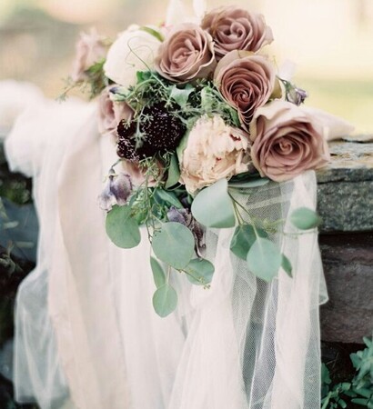 bohemian, veil and bride