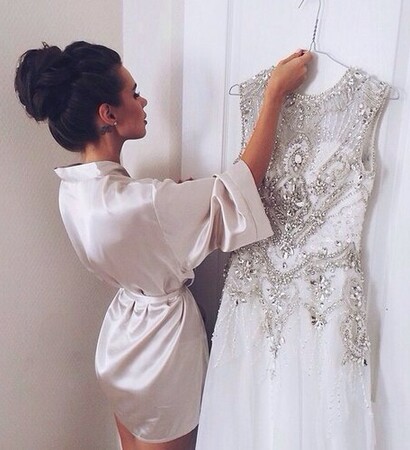 white, wife and dress