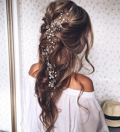 wedding hairstyle, hairstyle and long hair