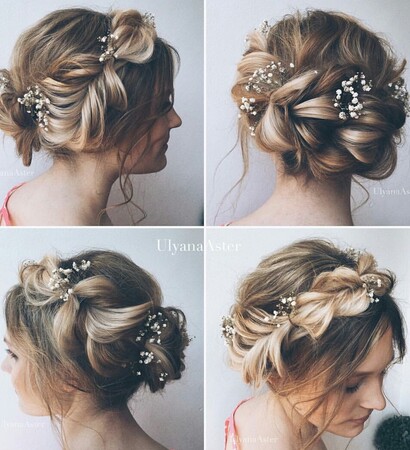 hairstyle, flowers and hair