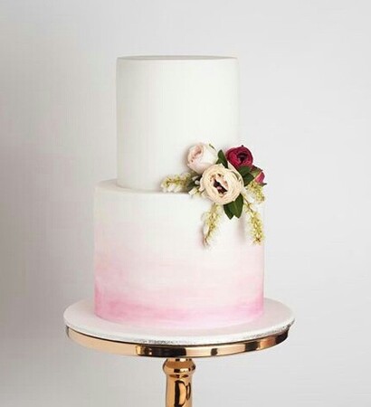 flowers, white cake and wedding cake