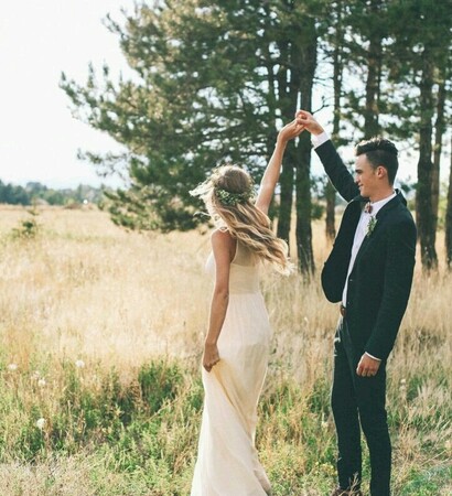romantic, dance and bride