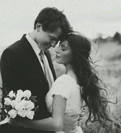 flowers, couple and kiss