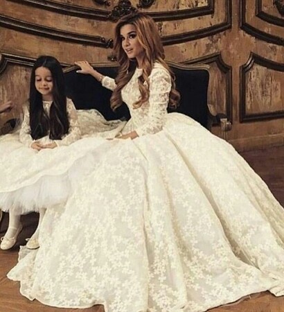 dress, mother and daughter and sweet