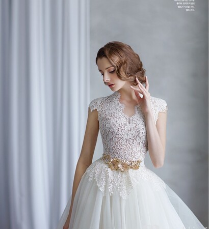 fashion, bride and dress