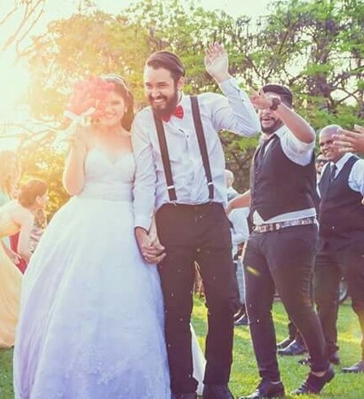beautiful day, bride and groom