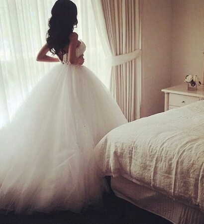 white, marriage and dress
