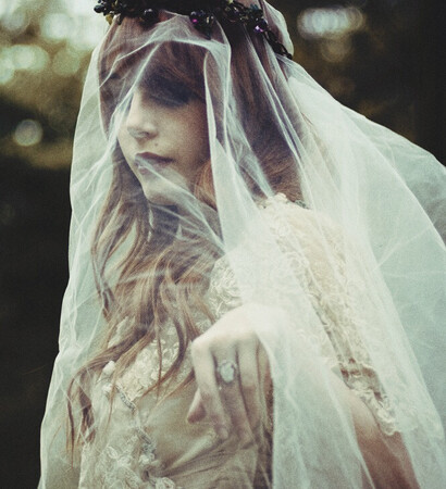 white, dress and gothic
