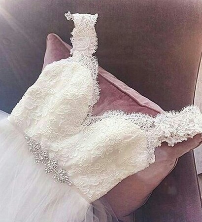 gown, lace and diamond