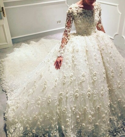 gown, girl and white