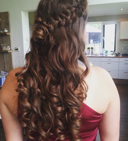braid, rose and curls