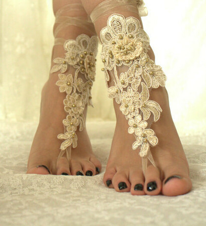 anklet, beach wedding and foot jewelry