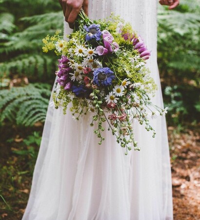 flowers, wedding dress and cute