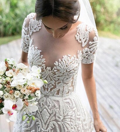wedding dress, Zuhair Murad and bridal