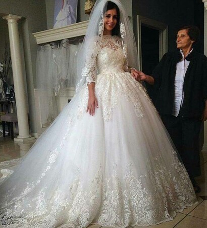 white, dress and bride