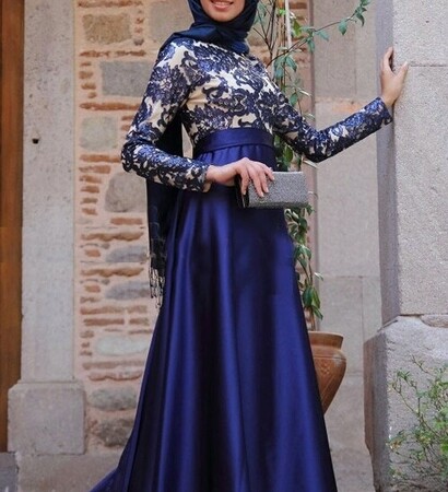 pretty, hijabista and party dress