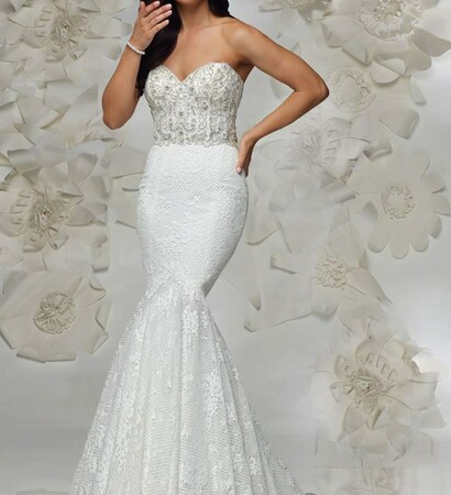 mermaid, dress and wedding dress