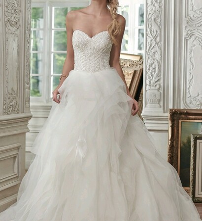 ball gown, dress and sweetheart