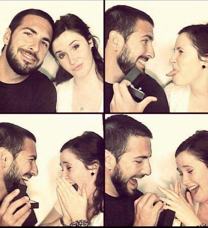 Collage, happiness and marry
