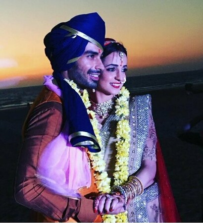 indian wedding, mohit sehgal and sanaya irani