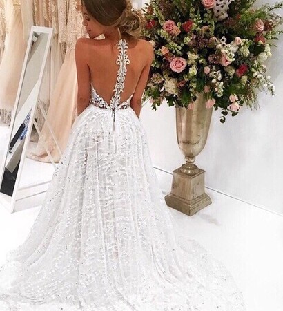 beauty dress, dress and luxury wedding