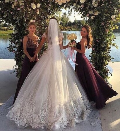 bestfriends, beachweddings and weddingdress