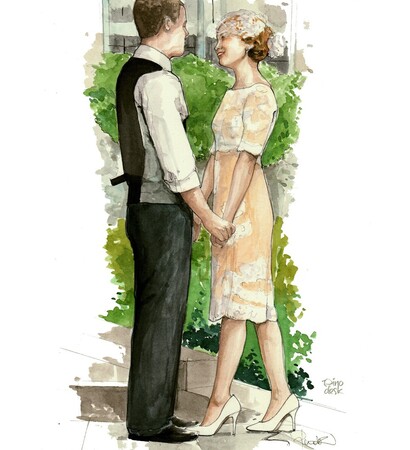 pinodesk, illustration and couple