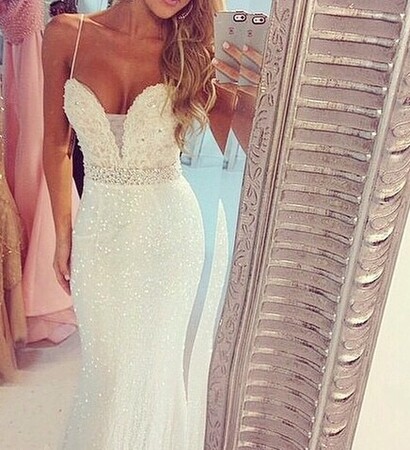 blonde, shopping and dress