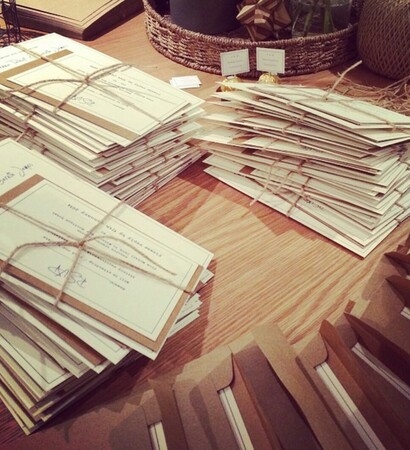 wedding invitations, letters and wedspiration