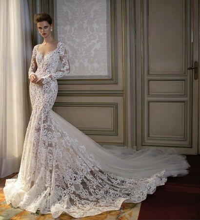 lace wedding dress, princess wedding dress and wedding dress