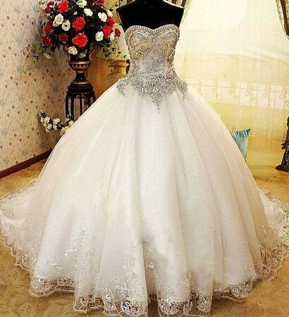 wedding drss, princess and style