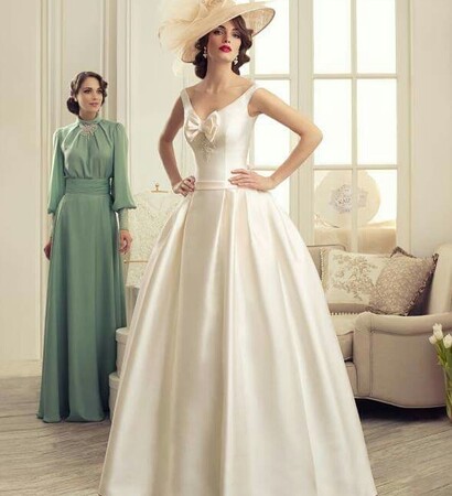 wedding dress, hair and bride