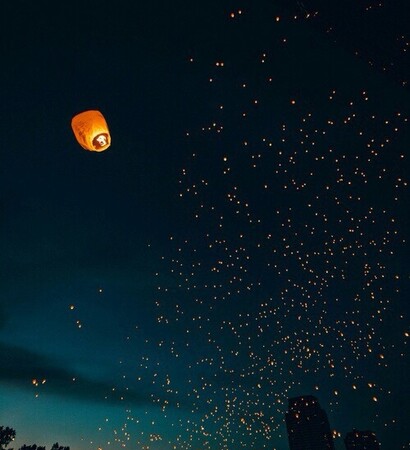 light, colours and night