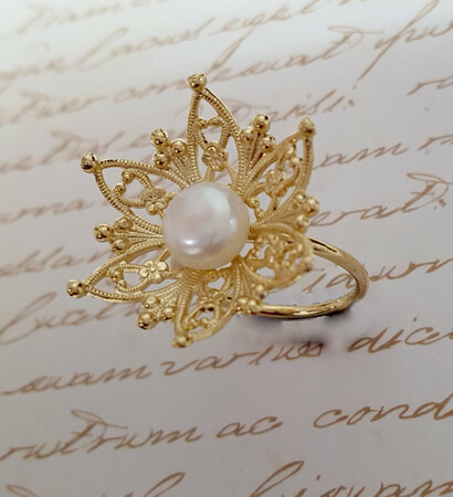 pearl wedding ring, unique pearl ring and edwardian ring