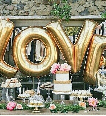 love, gold and cake